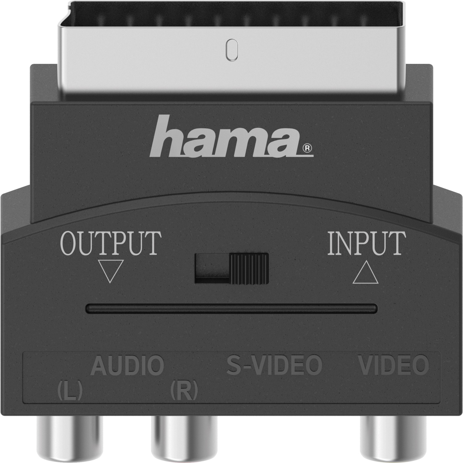 Hama Video-Adapter S-VHS 3 Cinch-Kupplungen/Scart-Stecker 4-polig Schwarz