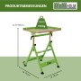TRUTZHOLM Schweißtisch, höhenverstellbar, neigbar, bis 150 kg belastbar, grüne Werkstatteinrichtung.