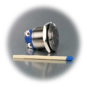 Sintron Metalltaster Flach 19mm Schliesser IP67