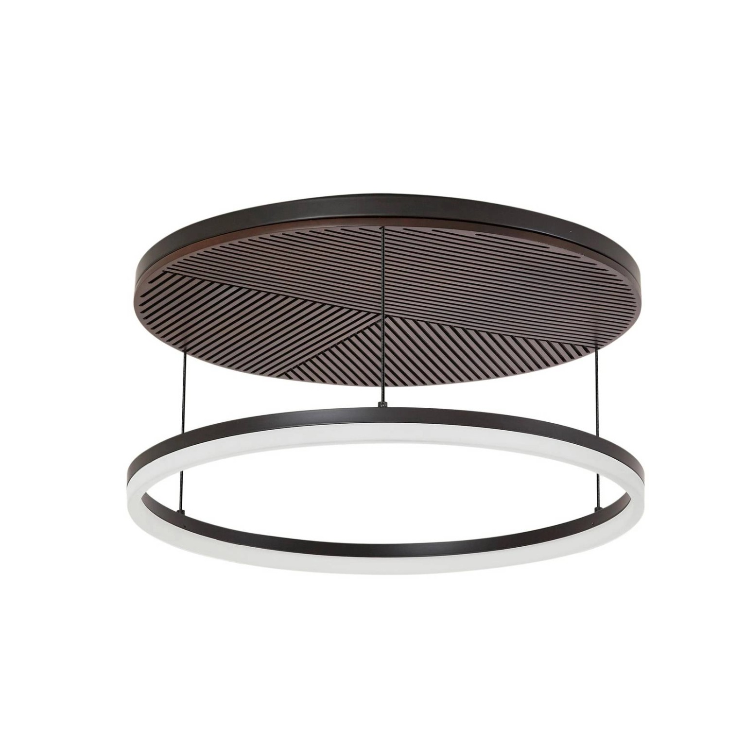 Lucande LED Deckenleuchte Orven 10040459 Dimmbar Modern in Schwarz aus Meta günstig online kaufen