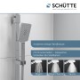 Schütte Ocean Brauseset mit Thermostat und Kopfbrause in Chrom-Weiß.