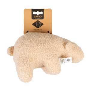 D&D Home Hundespielzeug Banjo Teddystoff Beige Gepolstert