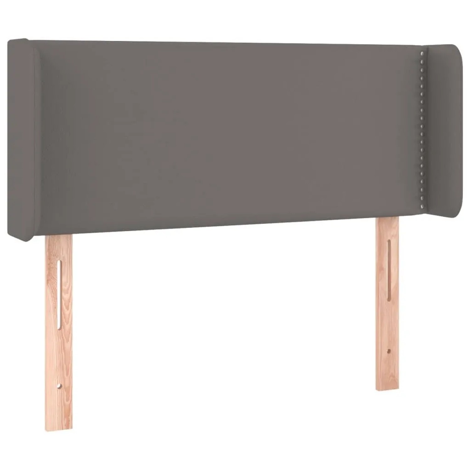 vidaXL Kopfteil mit Ohren Grau 83x16x78/88 cm Kunstleder 3118704