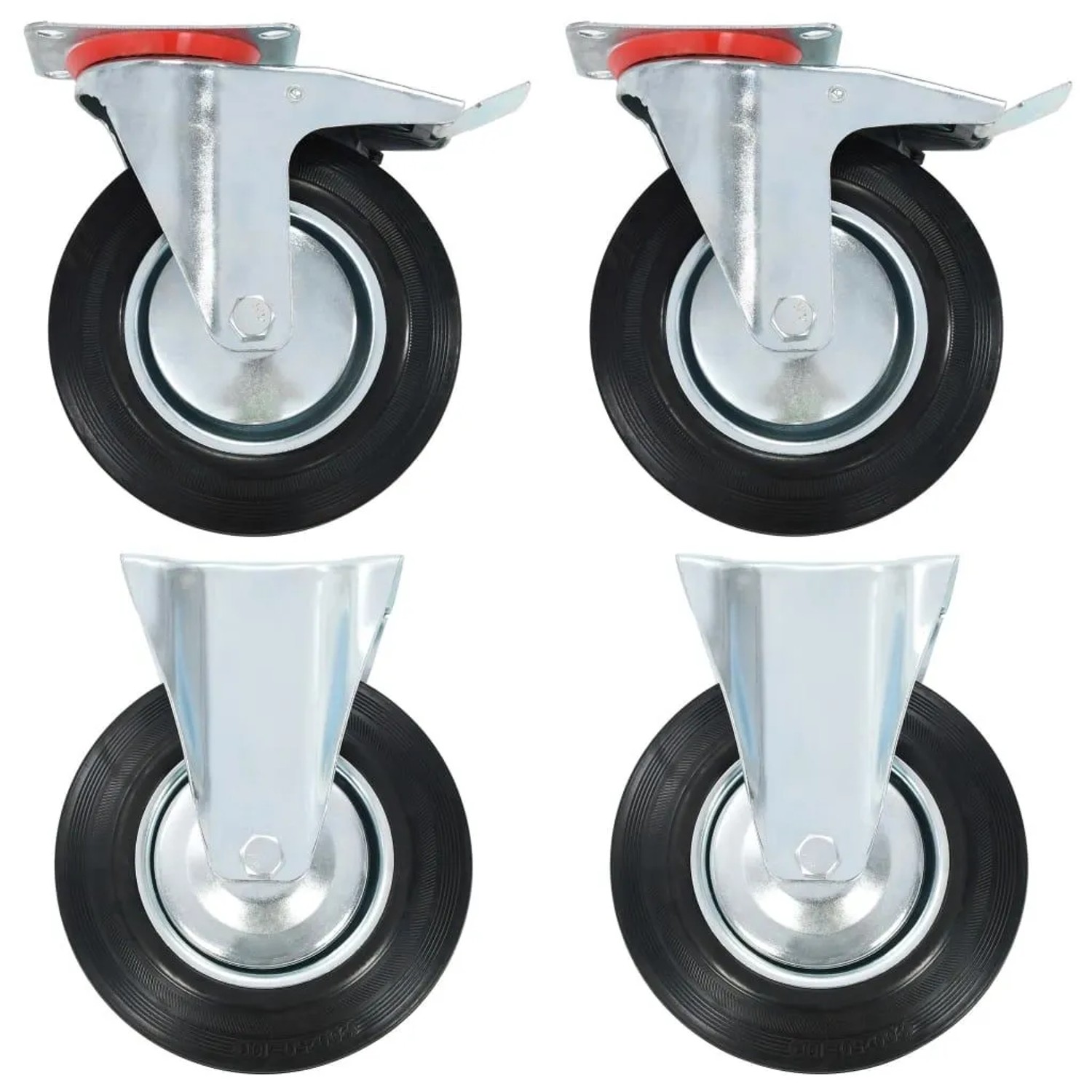 vidaXL Rollen 4 Stk 200 mm 143465