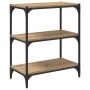 vidaXL Bücherregal Artisan Eiche mit 3 Regalen, 60x33x70,5 cm. Ideal für Bücher und Deko.