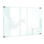 Tulup Küchenrückwand Glas Transparent Spritzschutz Küche Glas Durchsichtig 60x40 cm Spritzschutz Glas für Küche Transparent