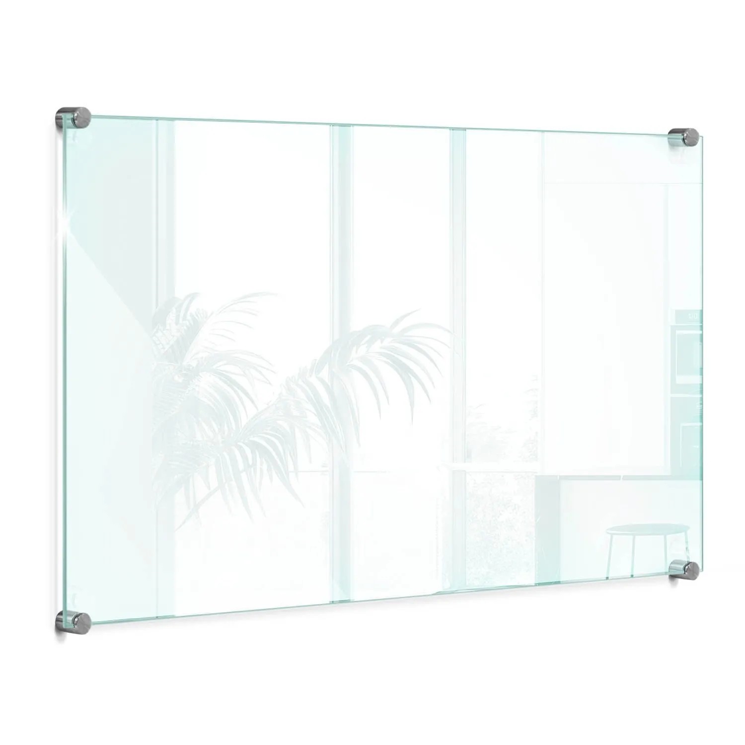 Thumbnail - Tulup Küchenrückwand Glas Transparent Spritzschutz Küche Glas Durchsichtig 60x40 cm Spritzschutz Glas für Küche Transpar...