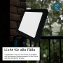 LUXULA LED Aufbauleuchte 12W IP44-Geschützt 1200lm Lichtfarbe Einstellbar CCT Deckenleuchte Eckig 173x34mm Badezimmerlampe Schwarz_4