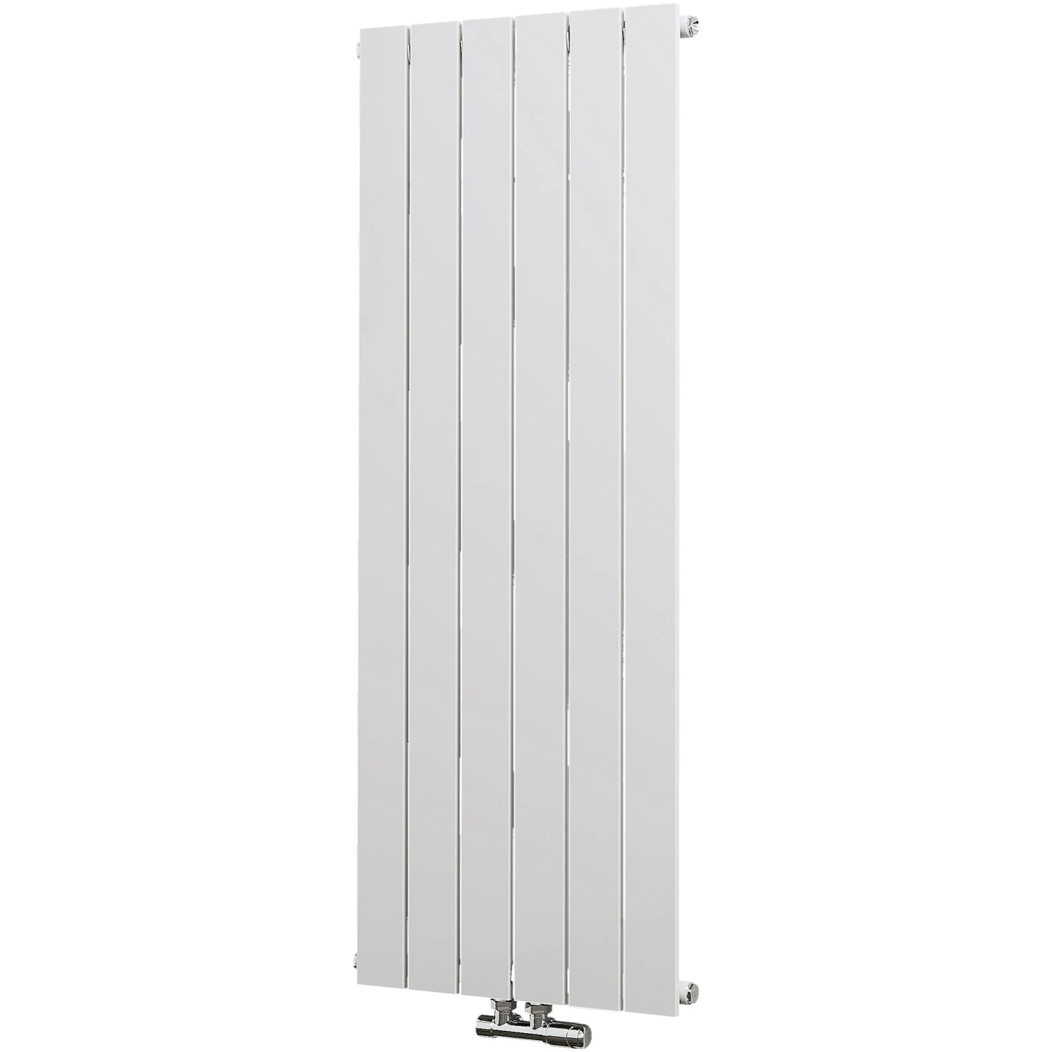 Weißer Schulte Design-Heizkörper Aachen mit Mittelanschluss, 120x46,4 cm.