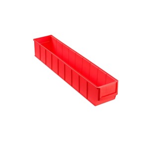Rote PROREGAL Industriebox 500 S, 28 Liter, für Aufbewahrungssysteme in Werkstatt & Lager.