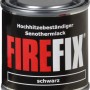 Firefix Ofenlack Schwarz, 125ml Dose für Kaminofen- und Rauchrohrreparaturen.