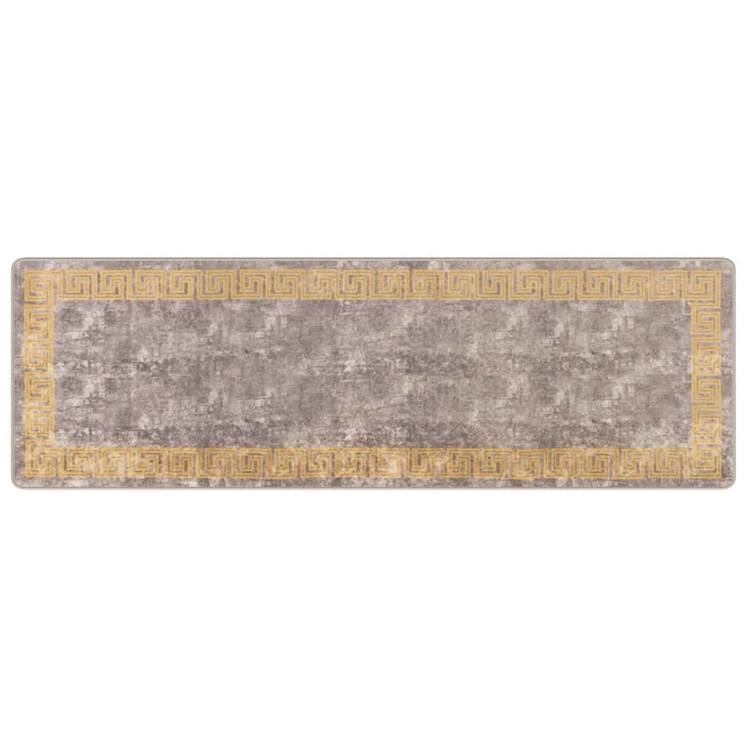 vidaXL Teppichläufer MARSA Grau 80 x 250 cm Polyester und PVC 42023354