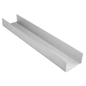 UW-Profil 100 mm für Ständerwerk im Trockenbau.