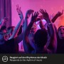 Party mit LED-Strip: Menschen tanzen im bunten Licht des Brilo LED-Streifens mit Musiksensor.