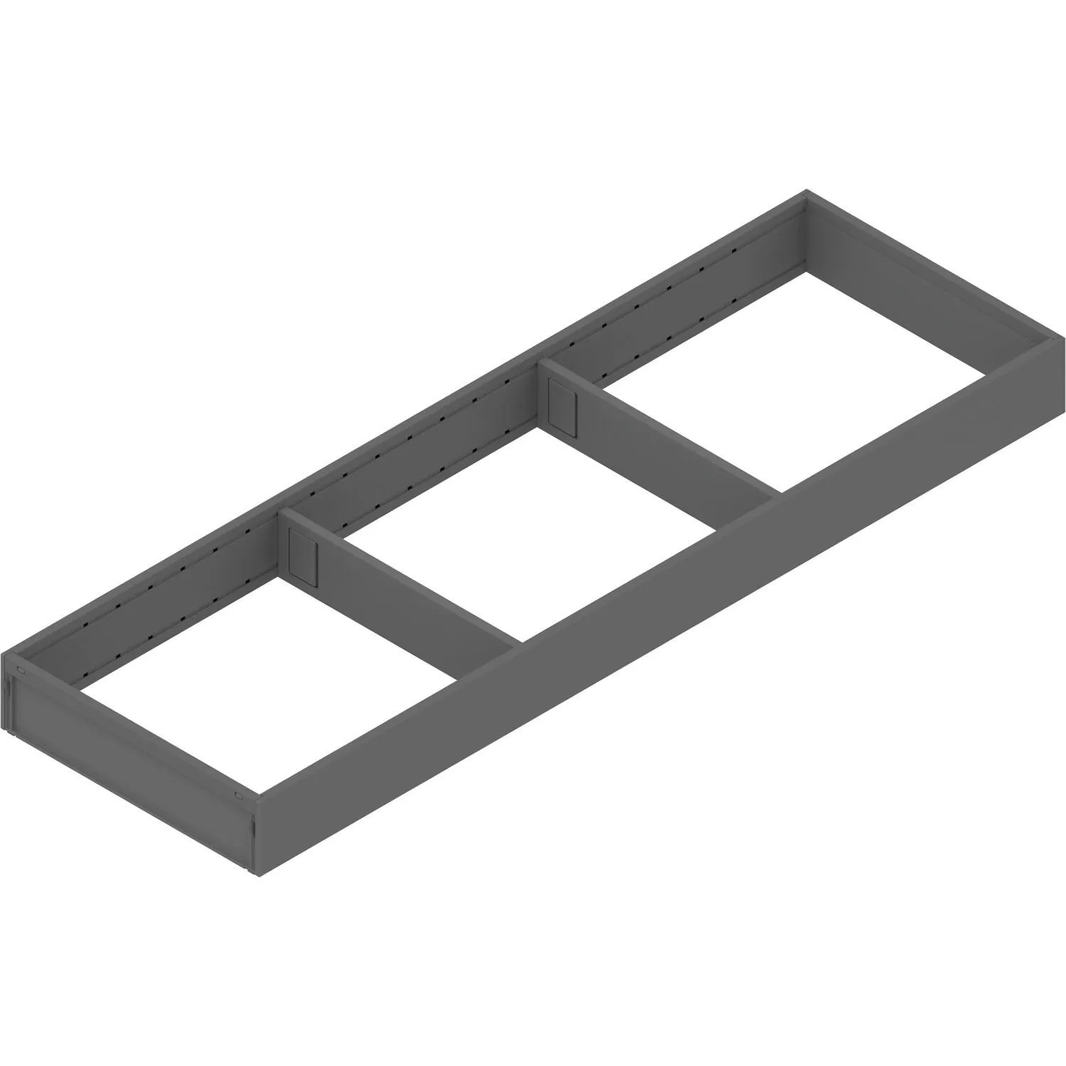 Blum Schubkastenrahmen Ambia-Line Breite 622x200x50 mm Schubladeneinsatz Stahl Oriongrau Matt