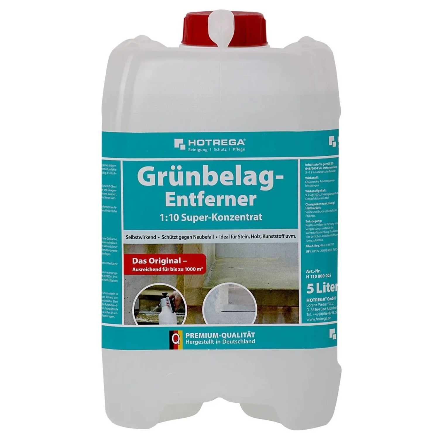 Hotrega Grünbelag Entferner Konzentrat 1 10 5 Liter