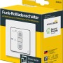 Schellenberg Funk-Rollladenschalter Unterputz in Weiß, zur Steuerung von Rollladenmotoren.