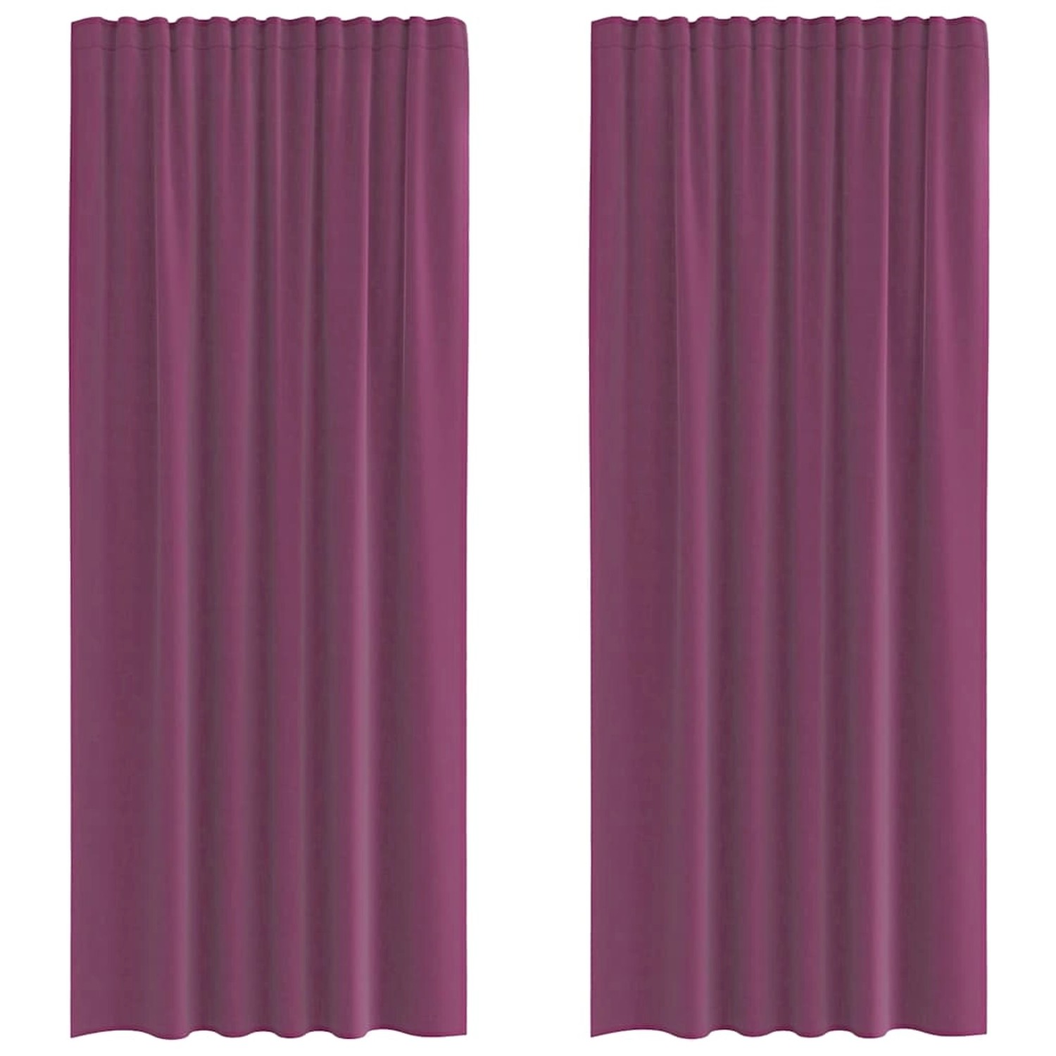 vidaXL Voile Vorhänge mit Stangentaschen 2 Stk Lila 4102203 günstig online kaufen