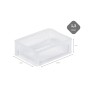 Transparente 1,3L Eurobox BasicLine mit Klickdeckel, ideal zur Aufbewahrung. Aufbewahrungsbox aus Kunststoff.
