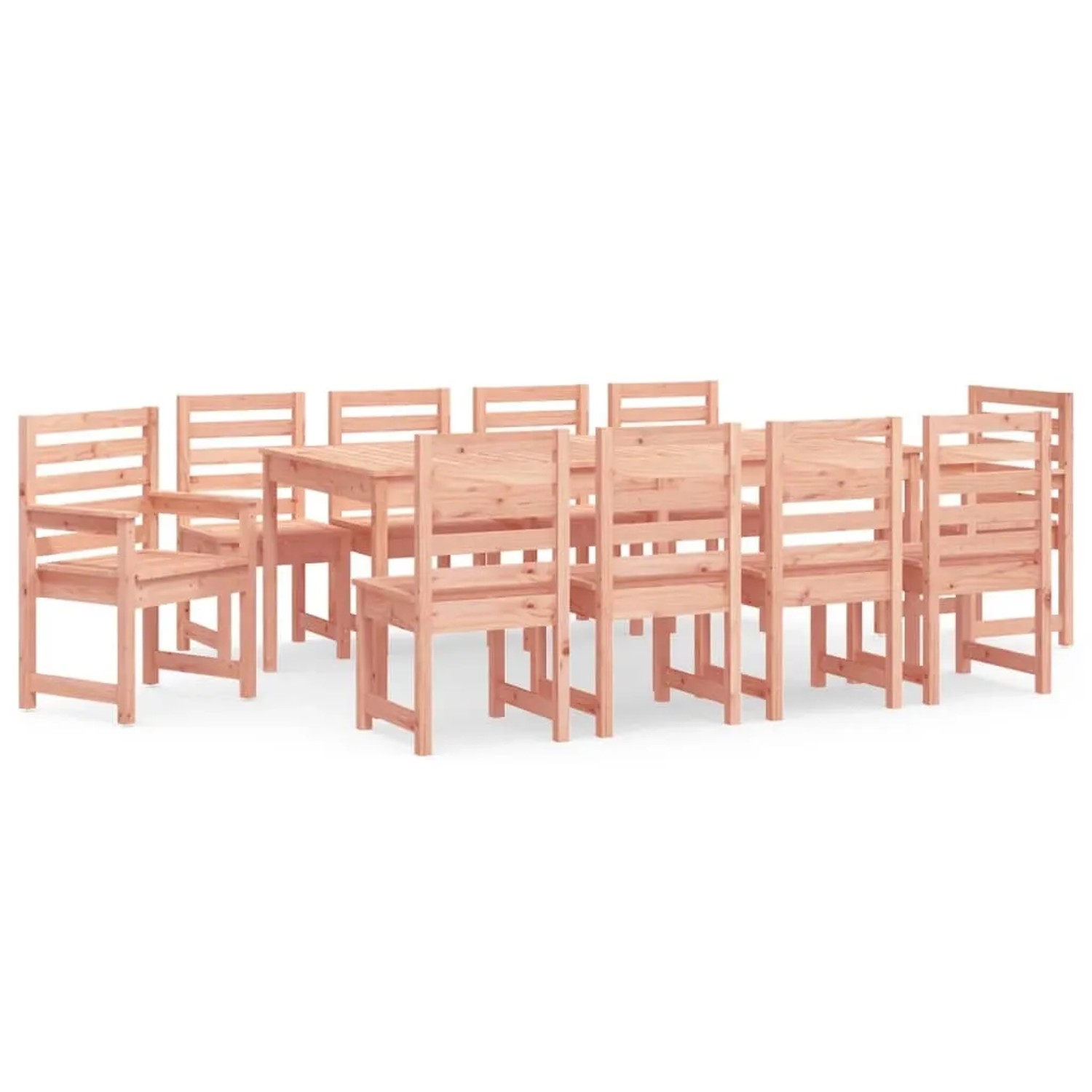 vidaXL 11-Tlg Garten-Essgruppe Massivholz Douglasie 3154724