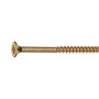 Gelb verzinkte LUX Spanplattenschraube, Senkkopf, PZ-Antrieb, 5x60 mm, 50 Stück.