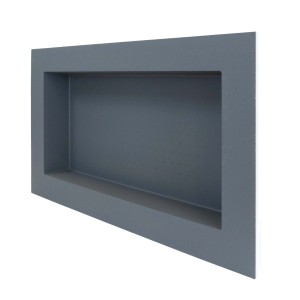 Anthrazitfarbene, befliesbare Wandnische 30x60cm von Protektor für Bad oder Küche.