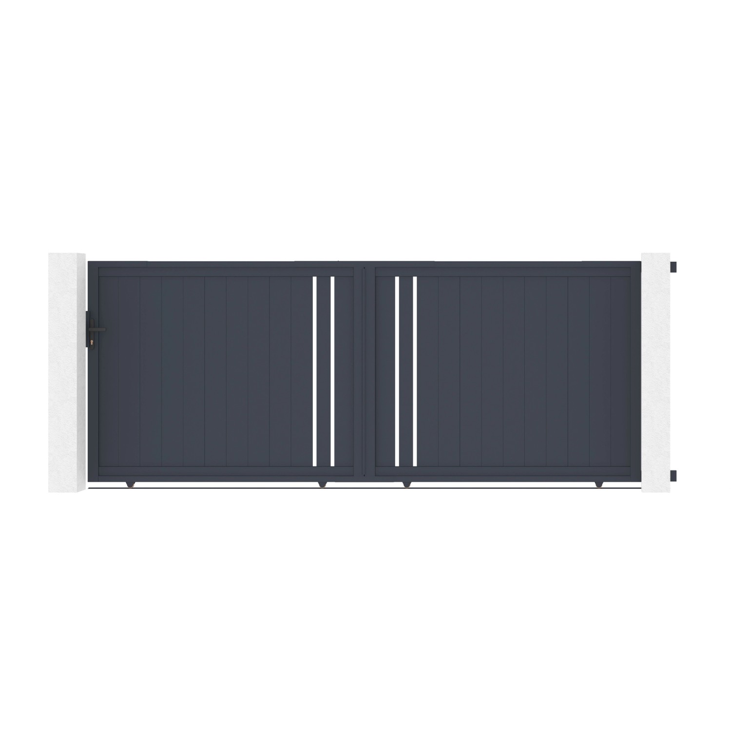 Casanoov Schiebetor Aus Aluminium 4M Giona H 160Cm Grau günstig online kaufen