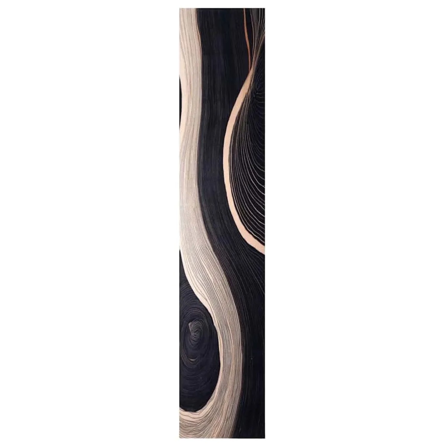 vidaXL Küchen Teppich Schwarz 300 x 60 cm Samt 42013421