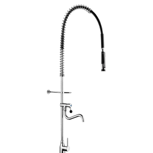 Delabie Geschirrspülbrause Garnitur 433010 Einhebelmischer mit Handbrause