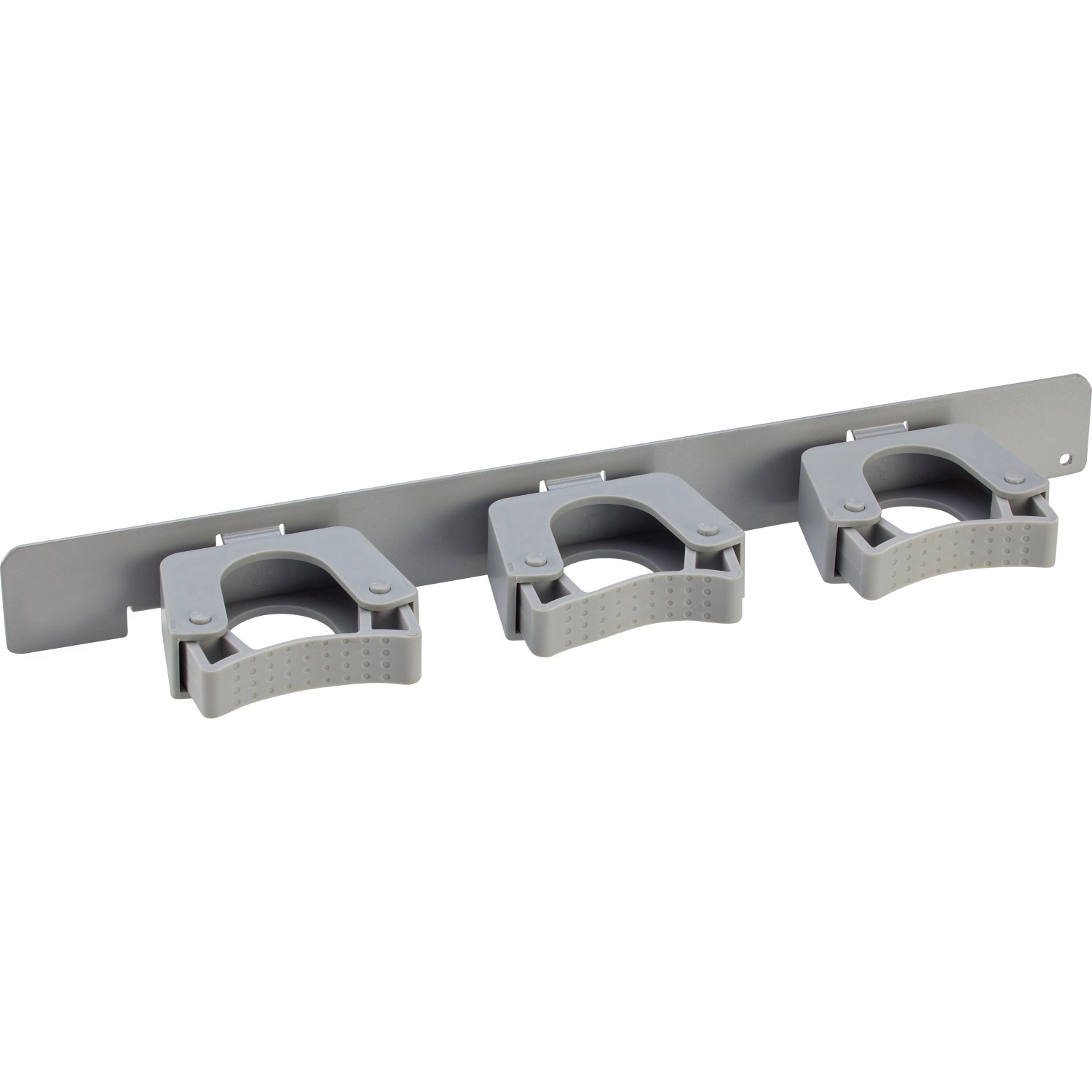 Klemmhaken-Schiene Metall/Kunststoff 3,5 cm x 35 cm Weiß-Alu