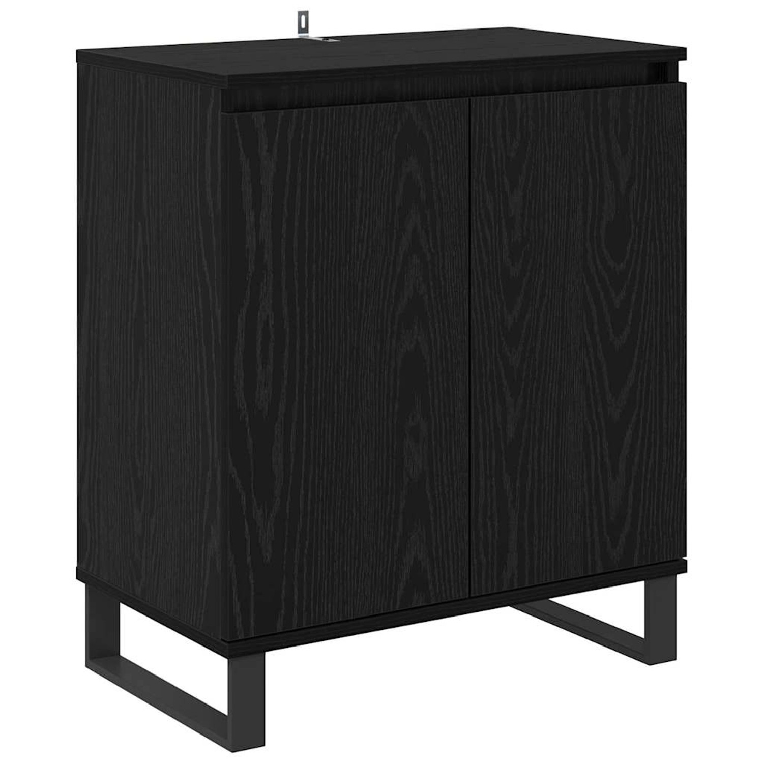 vidaXL Sideboard Schwarz Eichen-Optik 60 x 35 x 70 cm Holzwerkstoff 882603 günstig online kaufen