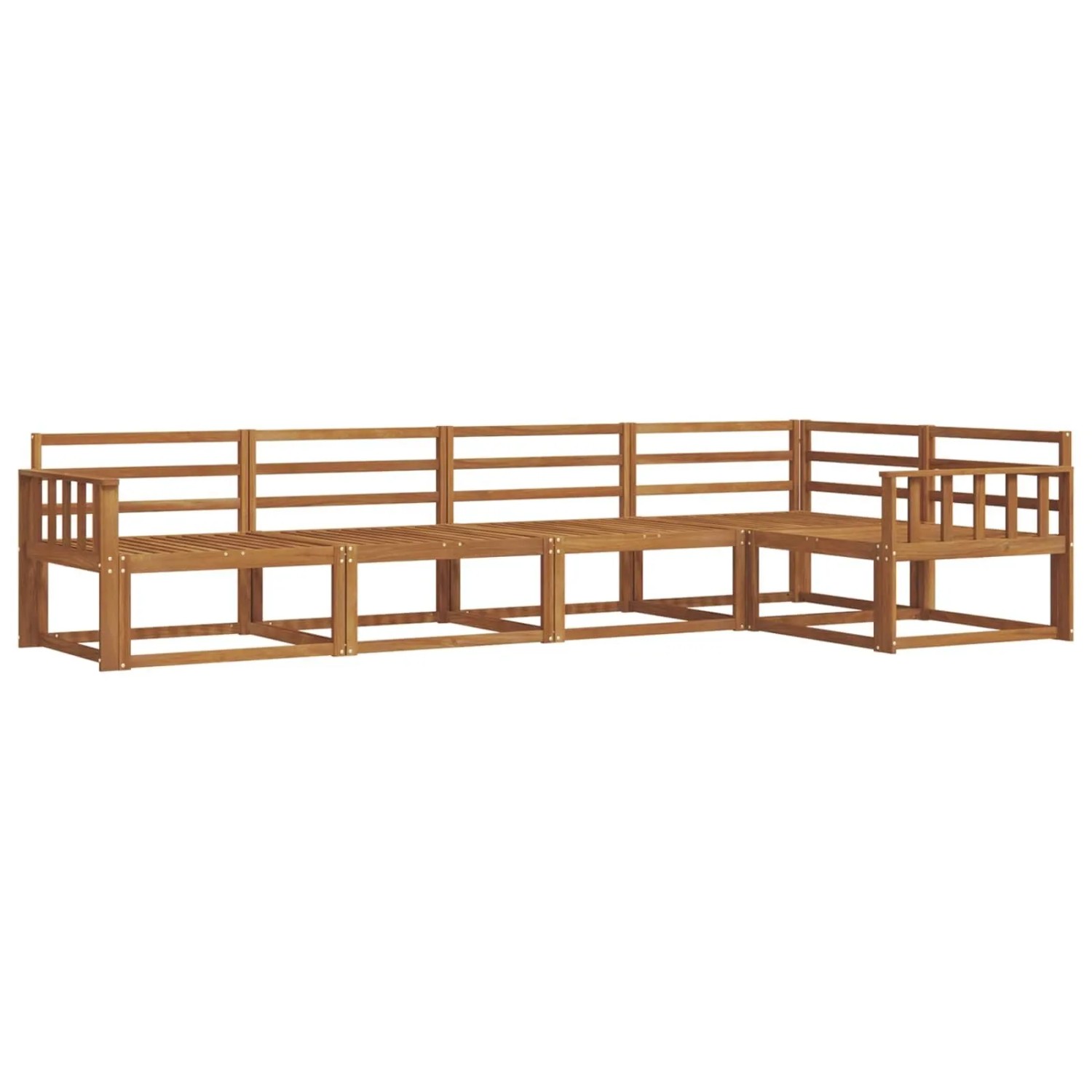 vidaXL Outdoor-Sofagarnitur 5-Tlg Natur Massivholz Akazie 3367572