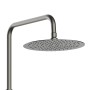 Aurlane Design-Duschsystem Industrial Elegance mit runder Kopfbrause in Grau.