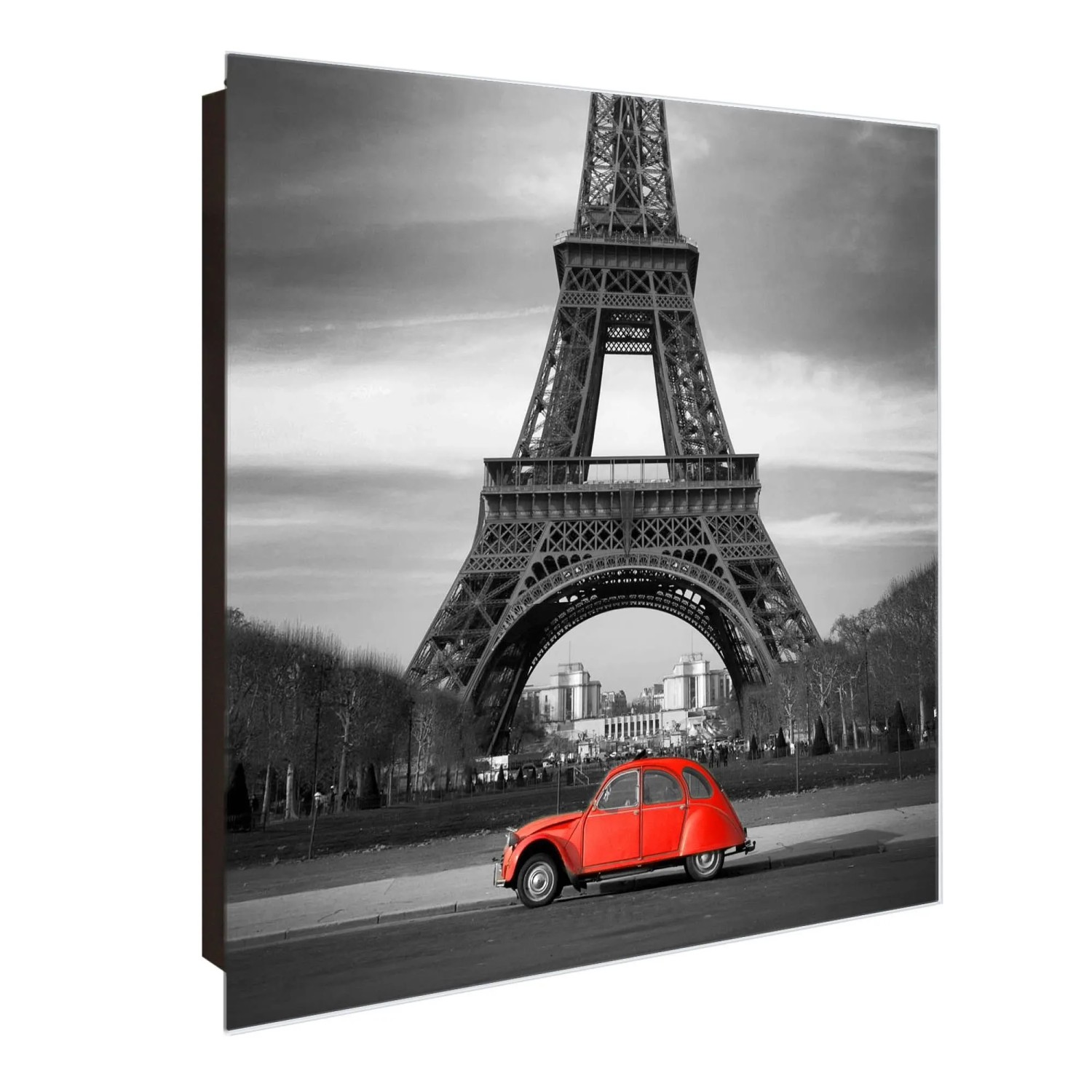 Banjado Großer Schlüsselkasten Glas 30x30cm Schwarz Scharnier Links 50 Hake günstig online kaufen