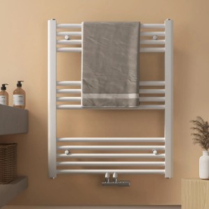 Emke Badheizkörper Handtuchwärmer 75x60cm 337W Weiß Handtuchtrockner