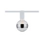 Paulmann URail Spot Ceiling Socket, weiß, für E27 Leuchtmittel, montiert an Schienensystem.