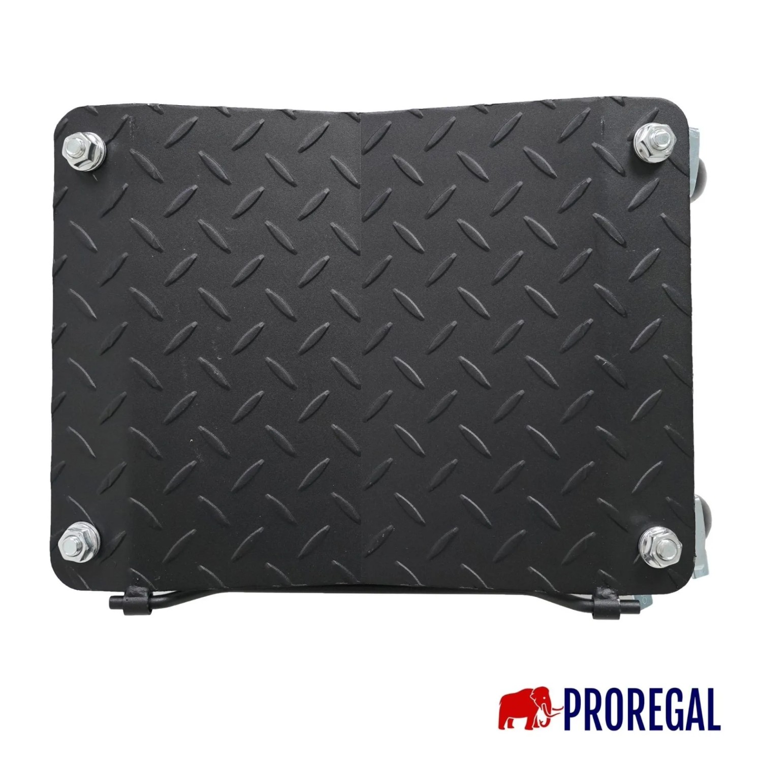 PROREGAL Rangierhilfe TITAN für PKW/Motorrad, Stahl, V-Form, mit Rollen und Bremsen. Zubehör für Autoanhänger.