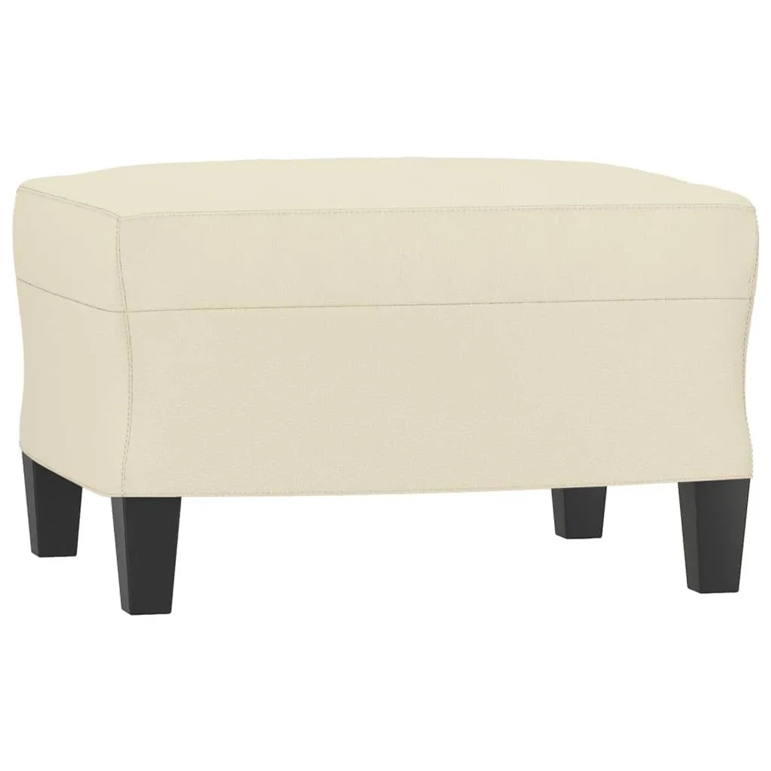 vidaXL Fußhocker Creme 60x50x41 cm Kunstleder 349336