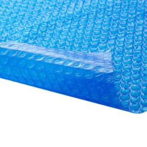 Tectake Pool Solarfolie Rechteckig und Selbstschwimmend Zuschneidbar 400 x 600 cm 400 x 600 x 1 cm Blau