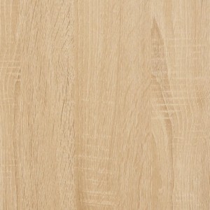 Detailaufnahme: Sonoma-Eiche Holzwerkstoff Oberfläche des vidaXL Konsolentisch Modell 1.