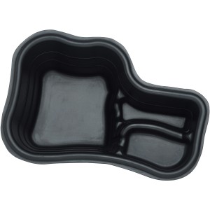 Schwarze Oase Teichschale PE 150 aus Kunststoff für den Gartenteich.