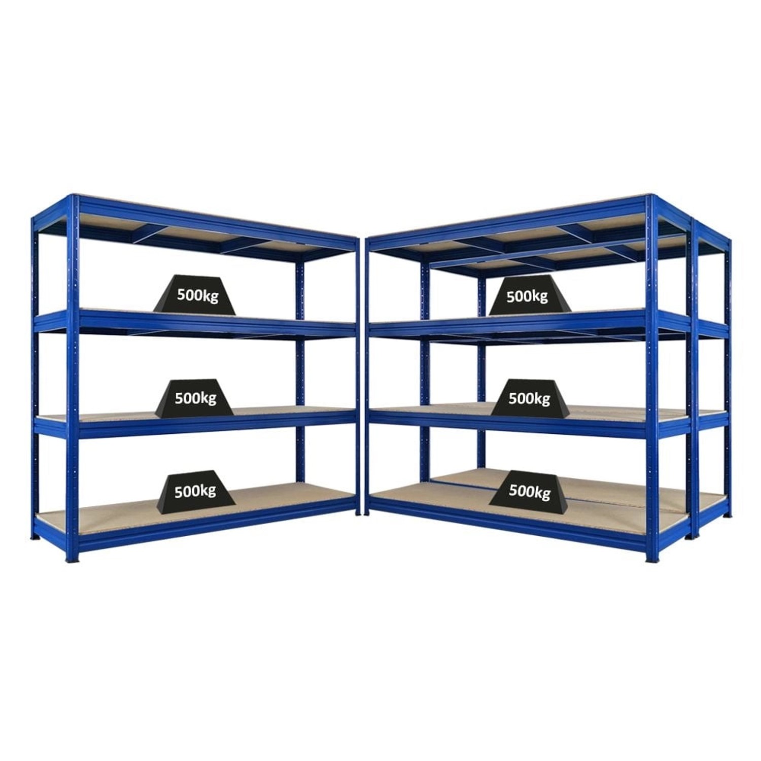 PROREGAL Mega Deal 3x Schwerlastregal Dino HxBxT 180x200x60cm 4 Spanplatten günstig online kaufen