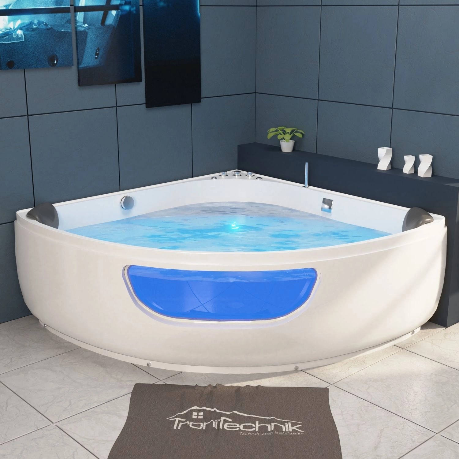 Tronitechnik Whirlpool Badewanne Eckwhir...