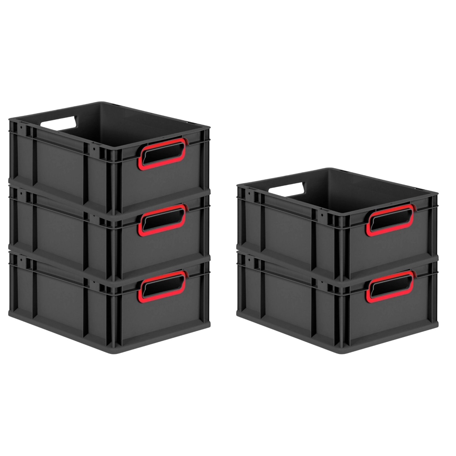 PROREGAL SparSet 5x Eurobox Nextgen Color HxBxT 17x30x40cm 16 Liter Griffe günstig online kaufen