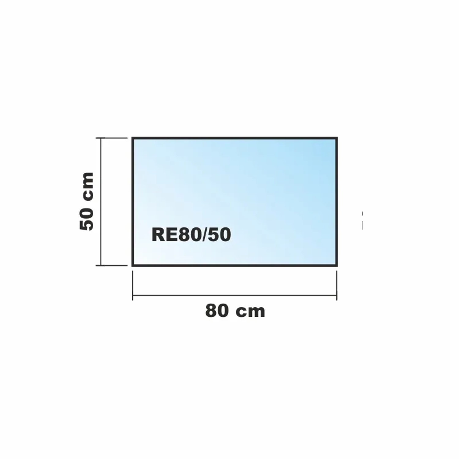 ECOfoxx Funkenschutzplatte Glasbodenplatte Rechteck 80x50cm_2