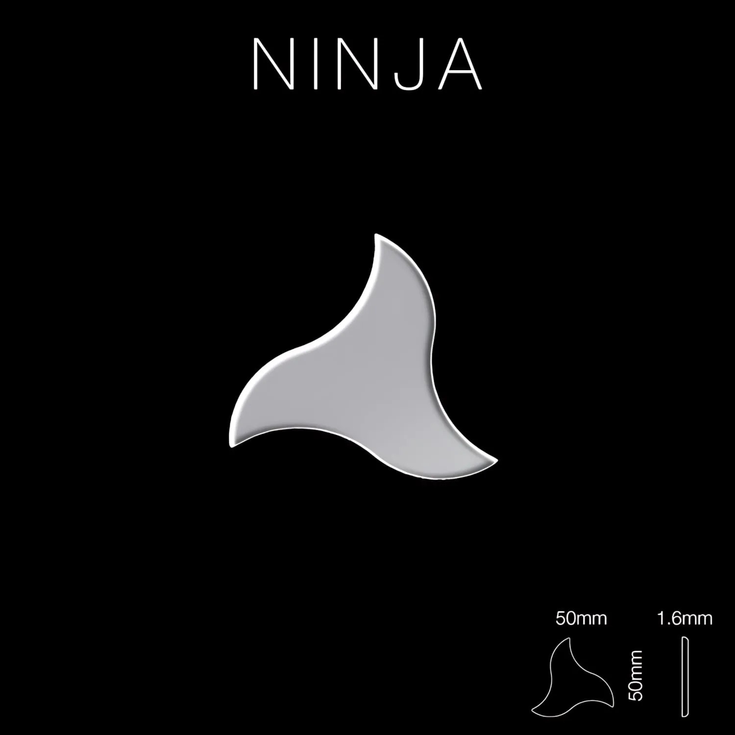 Graue Edelstahl Mosaikfliese Ninja in Dreiecksform, hochglänzend. Ideal für moderne Akzente.