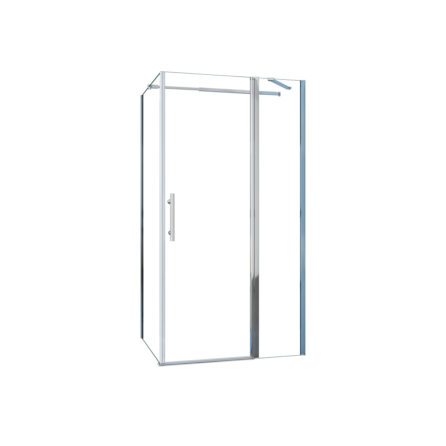 AICA Eckeinstieg Schwingtür B.90xH.195cm Duschtür mit Seitwand B.90xH.195cm günstig online kaufen