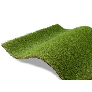 Grüner Primaflor Kunstrasen Forestland, 37mm Florhöhe, dicht und strapazierfähig, ideal für Garten, Terrasse.