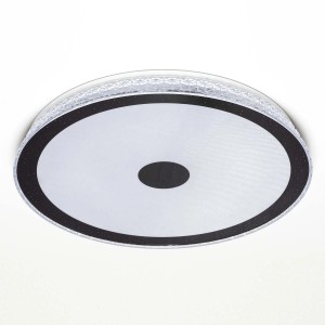 Weiße LED Deckenleuchte Shining Magic, 40W, Ø 50cm mit Glitzer-Effekt für Wand und Decke.