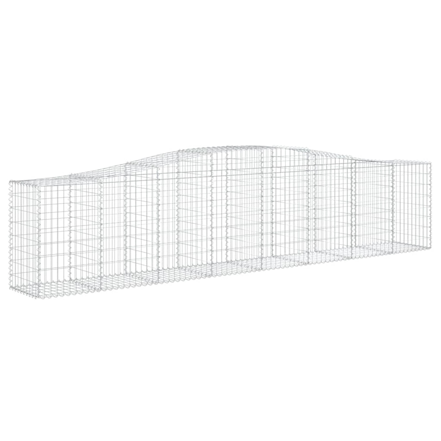 Thumbnail - vidaXL Gabionen mit Hochbogen 15 Stk 400x50x80/100cm Eisen 1554866